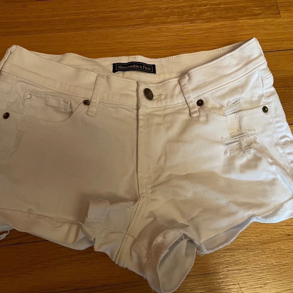 Abercrombie & Fitch White Shorts